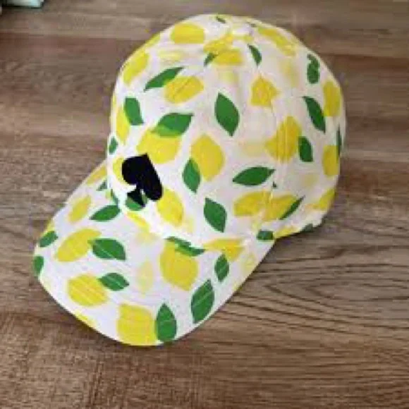 ♠️♠️♠️ Kate Spade  Lemon Toss Baseball Cap♠️♠️♠️ - Picture 3 of 6